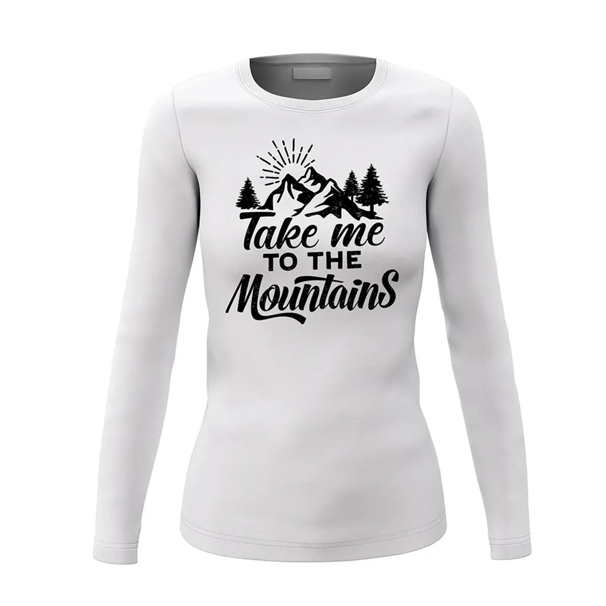 Hiking Take Me To The Mountains Women Long Sleeve Shirt