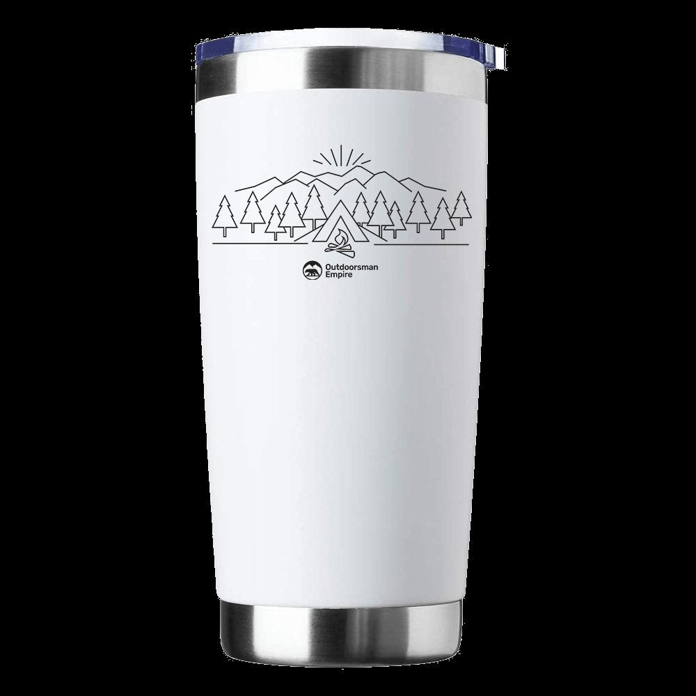 Camping Triangles 20 Tumbler White