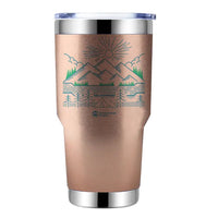 Thumbnail for Camping Lines 30oz Tumbler Rosegold