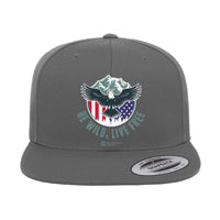 Thumbnail for Be Wild Be Free Printed Flat Bill Cap