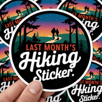 Thumbnail for Last Month's Hiking Decal