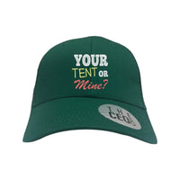 Thumbnail for Your Tent or Mine Embroidered Trucker Hat