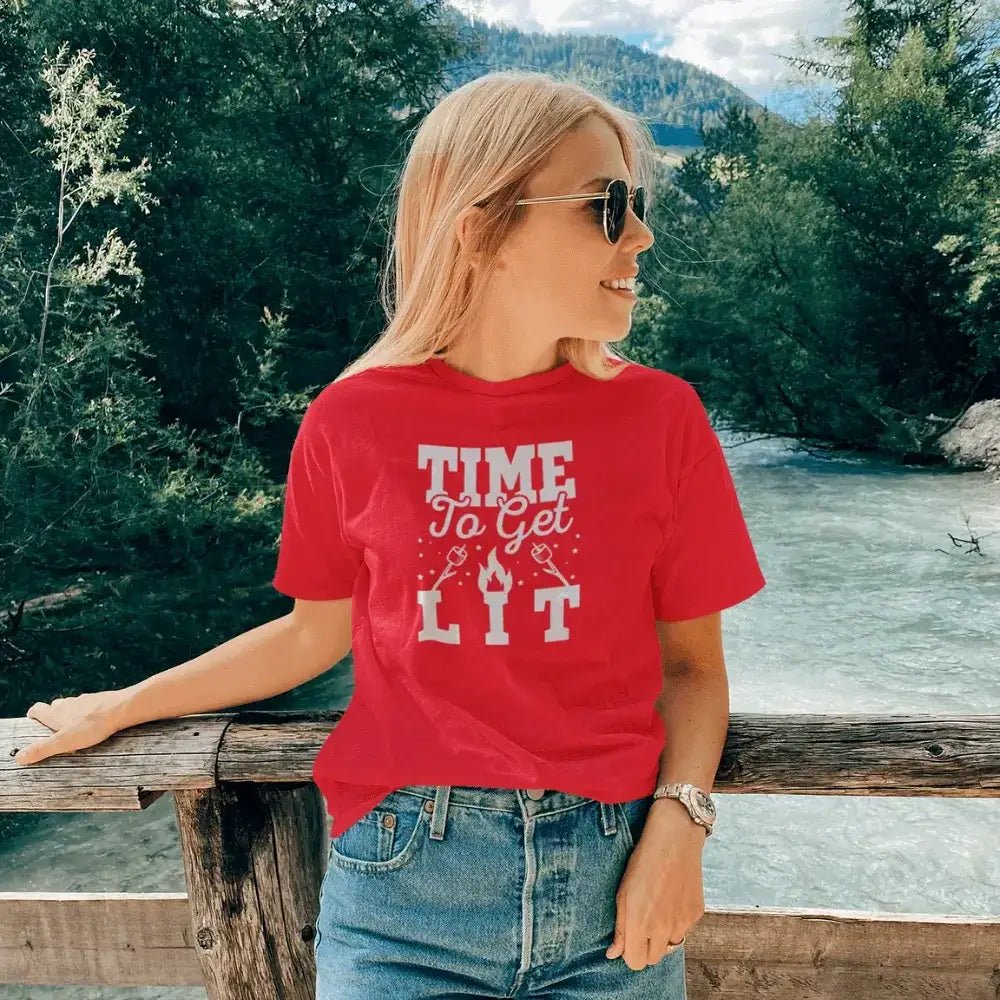 Time to Get Lit Women T-Shirt / Fitted T-Shirt