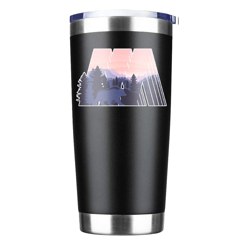 Geometric Camping 20oz Insulated Vacuum Sealed Tumbler