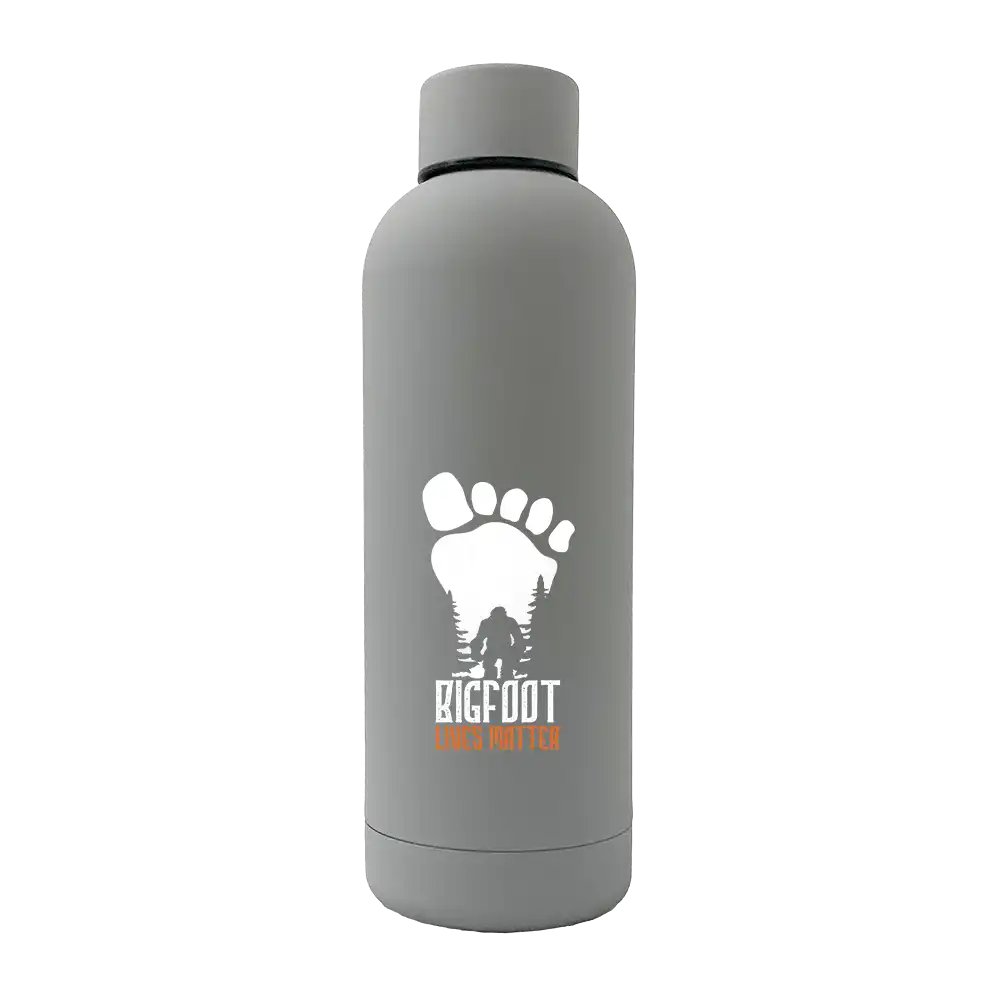 Bigfoot Lives Matter 17oz Stainless Rubberized Water Bottle