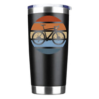 Thumbnail for Modern Vintage Bicycle 20oz Insulated Vacuum Sealed Tumbler Black