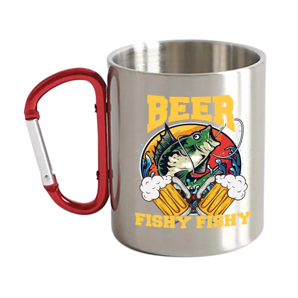 Beer Fishy Fishy 2 Carabiner Mug 12oz