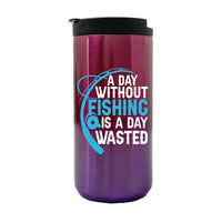 Thumbnail for A Day Without Fishing Is a Day Wasted 14oz Tumbler Purple
