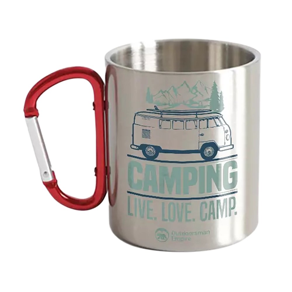 Camping Live Love Camp Carabiner Mug 12oz