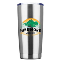 Thumbnail for Hike More Worry Less 20oz Tumbler Silver