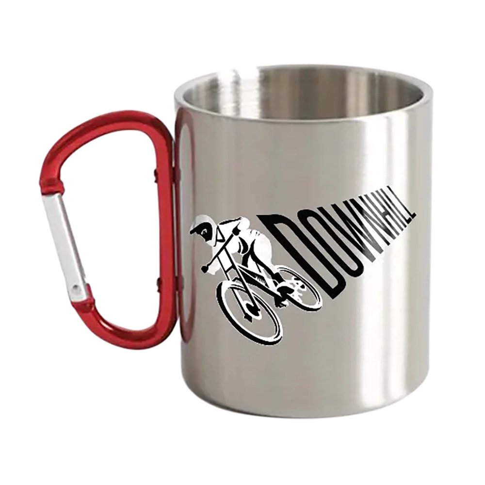 Downhill Cycling Carabiner Mug 12oz