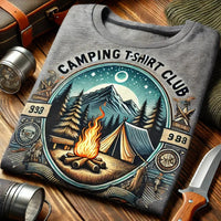 Thumbnail for Camping T-Shirt Club - Grey