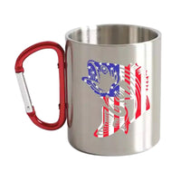 Thumbnail for American Flag Fish Carabiner Mug 12oz