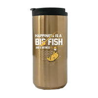 Thumbnail for Happiness is a Big fish And a Witness 14oz Tumbler Gold