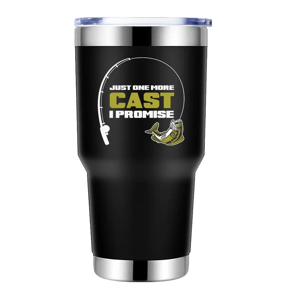 Just One More Cast 30oz Stainless Steel Tumbler