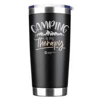 Thumbnail for Camping Is My Therapy 20oz Insulated Vacuum Sealed Tumbler