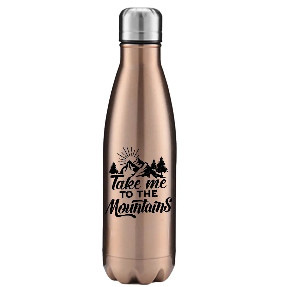 Hiking Take Me To The Mountains Stainless Steel Water Bottle