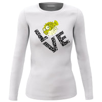 Thumbnail for Love Fishing Green Blowfish Globe' Long Sleeve for Women