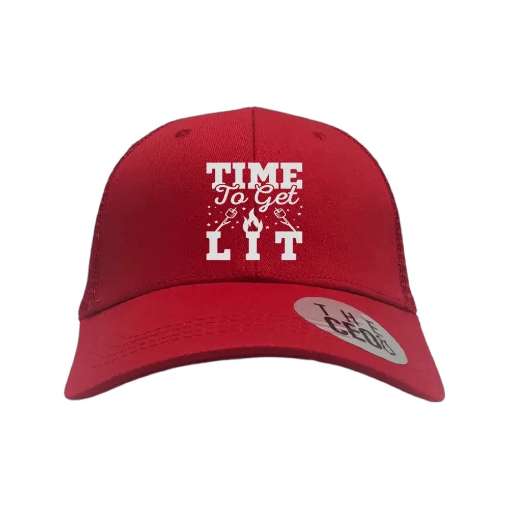 Time to Get Lit Embroidered Trucker Hat