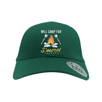 Thumbnail for Will Camp For Smores Embroidered Baseball Hat