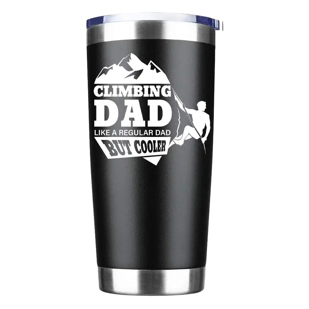 Climbing Dad 20oz Insulated Vacuum Sealed Tumbler