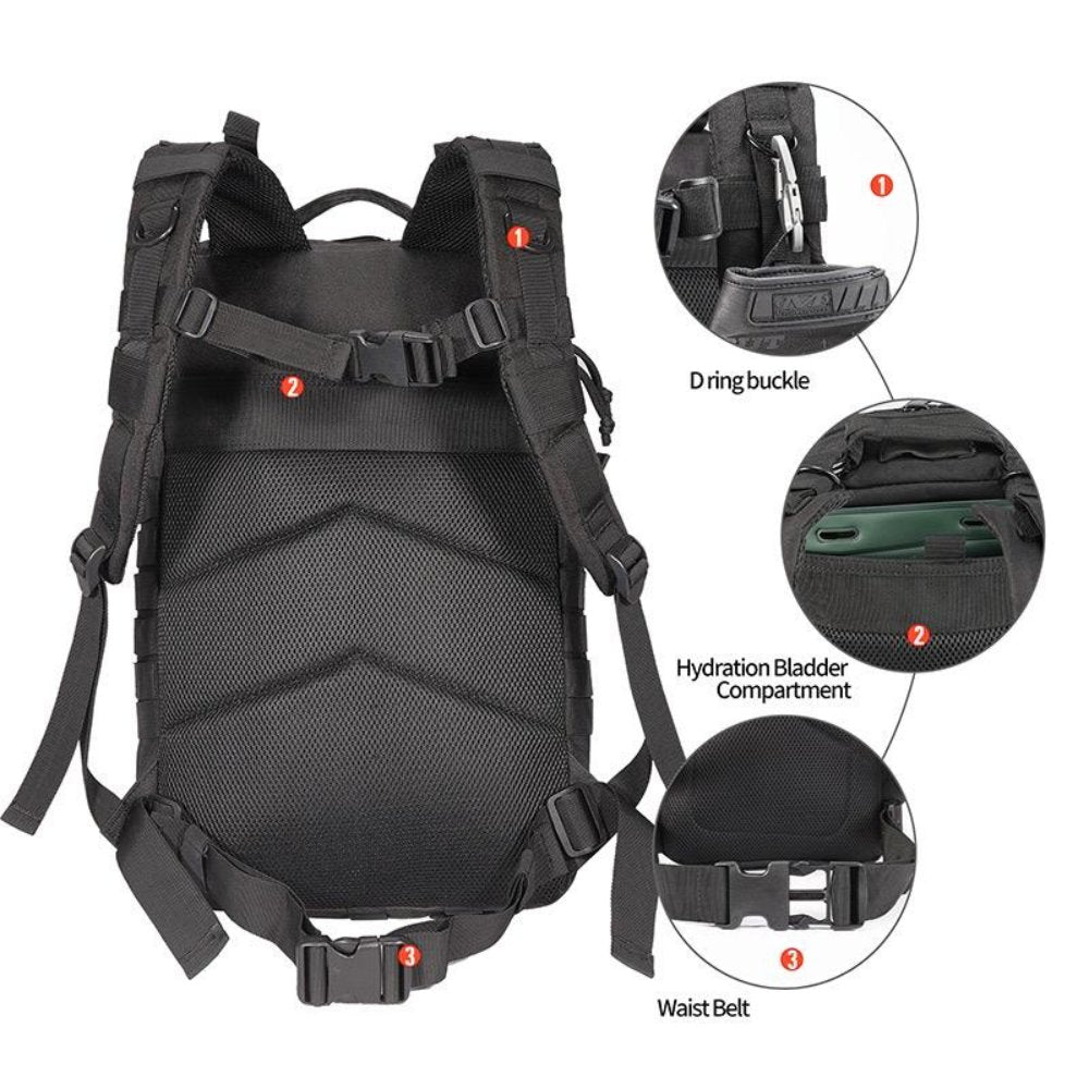 42L Tactical Backpack Bag with USA Patch