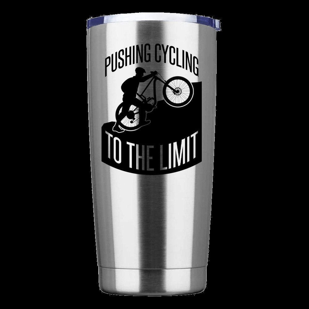 Pushing Cycling To The Limit 20oz Insulated Vacuum Sealed Tumbler