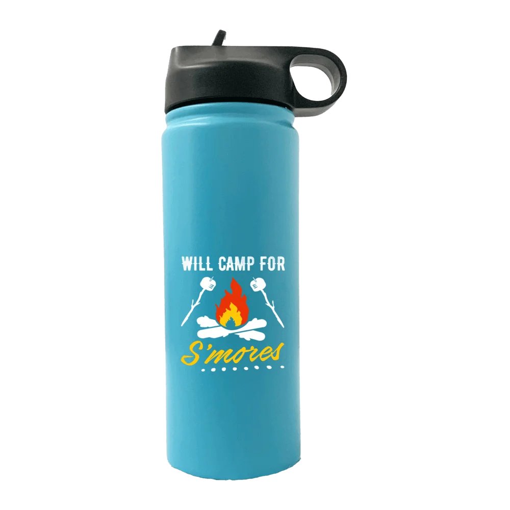 Will Camp For Smores 20oz Sport Bottle