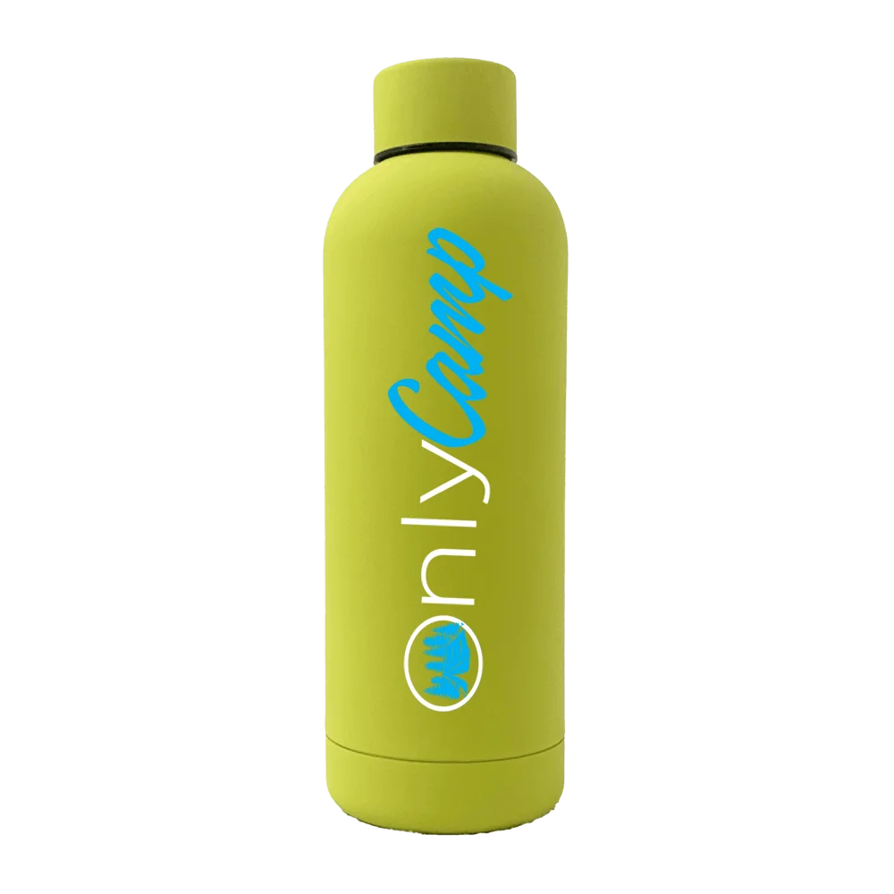 Only Camp 17oz Stainless Rubberized Water Bottle