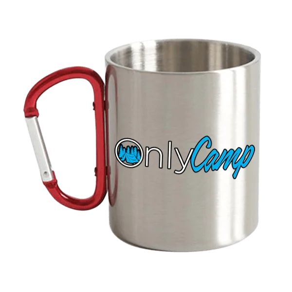 Only Camp Carabiner Stainless Steel Mug