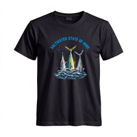 Thumbnail for May include a Black person wearing the Offshore Slam Performance Fishing T-Shirt designed for offshore anglers during a saltwater fishing adventure on the open water.