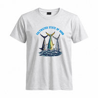 Thumbnail for May include a Sport Grey person wearing the Offshore Slam Performance Fishing T-Shirt designed for offshore anglers during a saltwater fishing adventure on the open water.