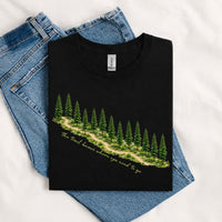 Thumbnail for May include a Black The Trail Knows Where You Need to Go T-Shirt featuring an inspirational hiking graphic with outdoor adventure artwork for hikers, campers, backpackers, and nature lovers.