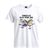 Thumbnail for May include a White Things I Do In My Spare Time Fishing T-Shirt featuring a funny fishing graphic design for anglers, fishermen, and outdoor enthusiasts.