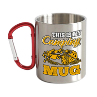 Thumbnail for This Is My Camping Stainless Steel Double Wall Carabiner Mug 12oz