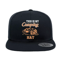 Thumbnail for This Is My Camping Embroidered Flat Bill Cap
