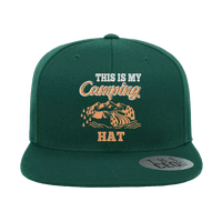 Thumbnail for This Is My Camping Embroidered Flat Bill Cap