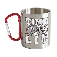 Thumbnail for Time to Get Lit Carabiner Mug