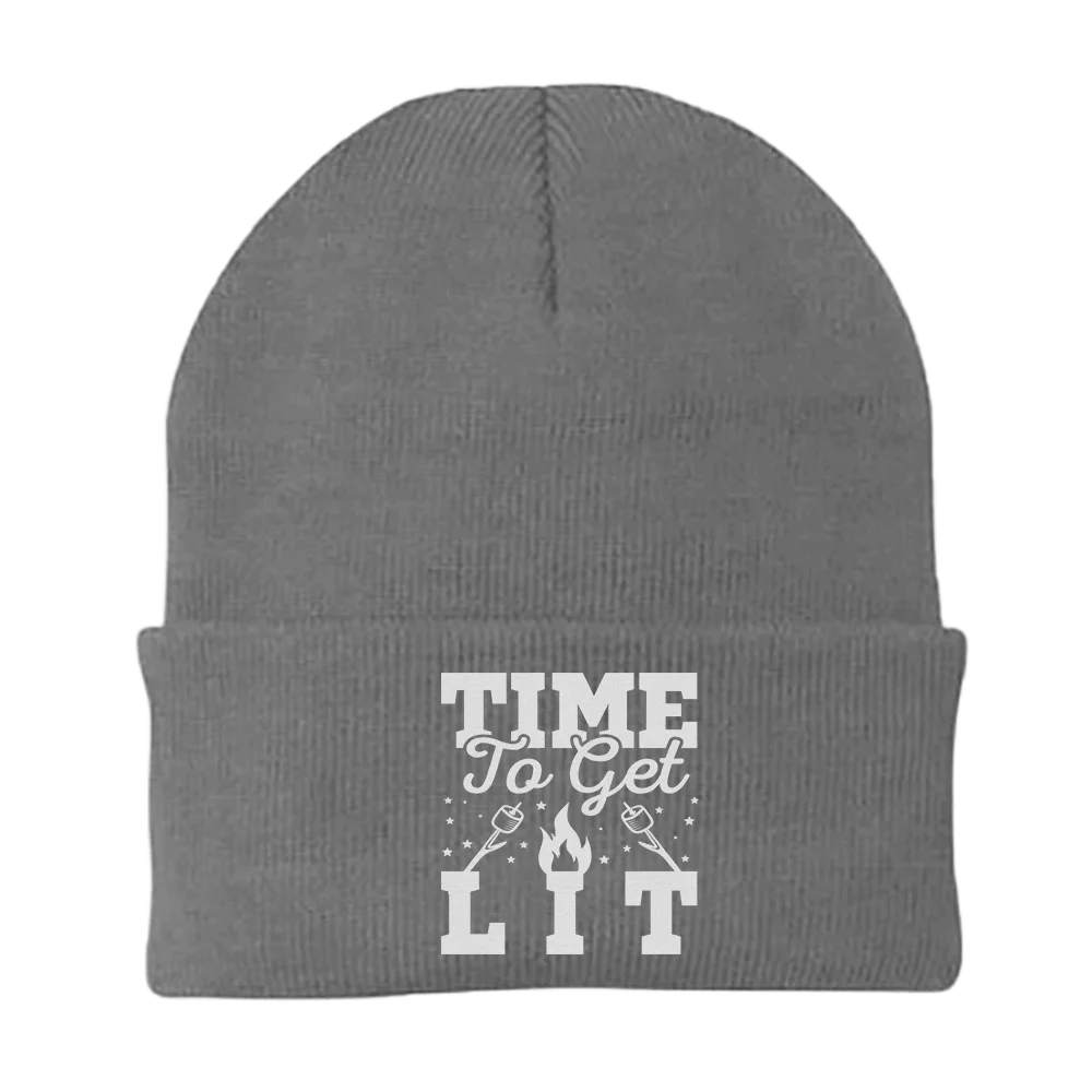 Time to Get Lit Embroidered Beanie