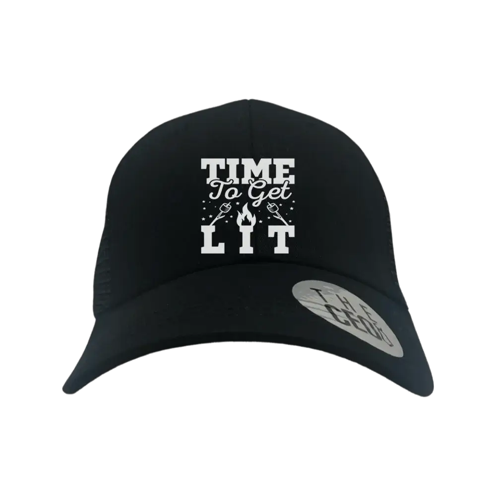 Time to Get Lit Embroidered Trucker Hat