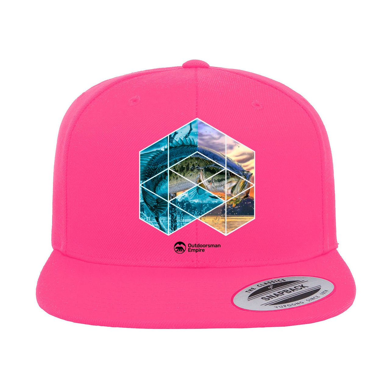 Fishing Geometry Flat Bill Cap