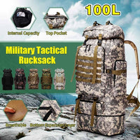 Thumbnail for Waterproof Outdoor Camping Hiking 100L Large Capacity Backpack