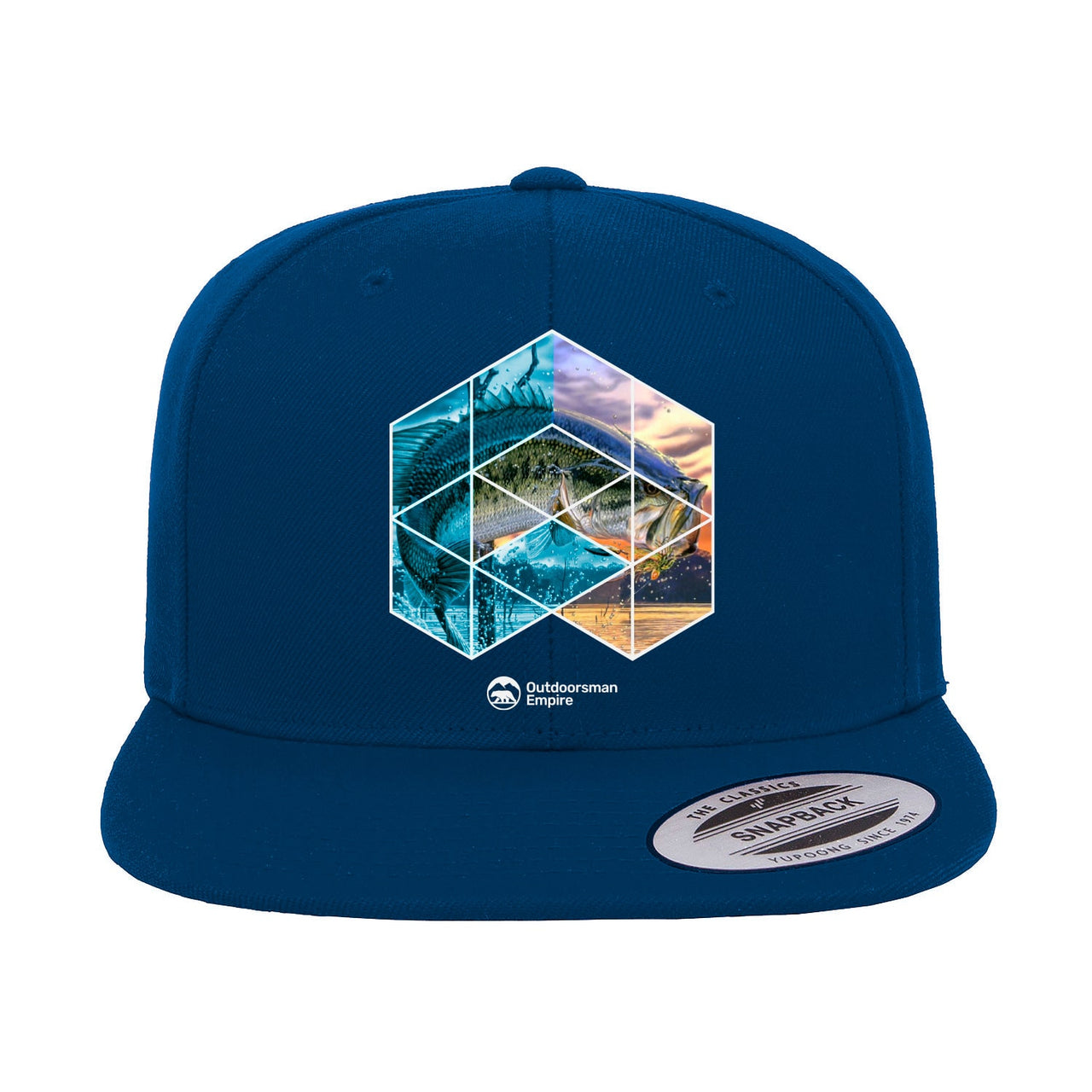 Fishing Geometry Flat Bill Cap