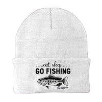 Thumbnail for Eat Sleep Go Fishing Embroidered Beanie