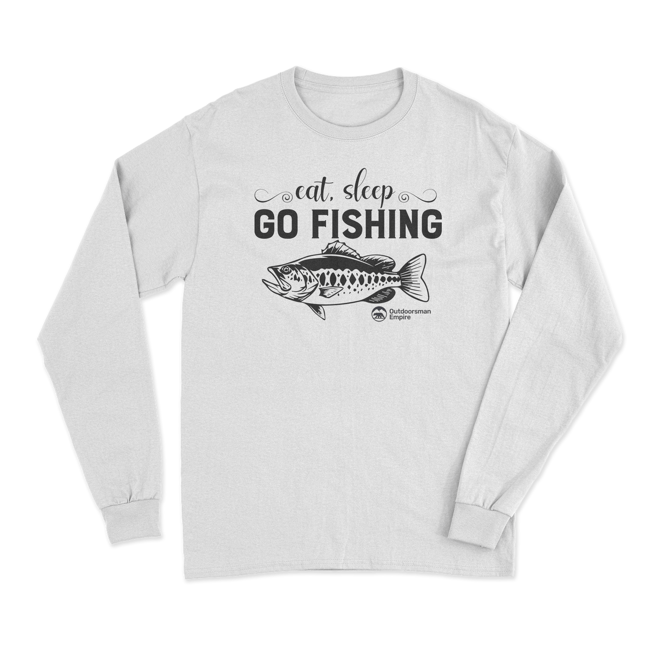 Eat Sleep Go Fishing Men Long Sleeve Shirt
