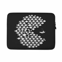 Thumbnail for Fishing Pacman Style Laptop Sleeve