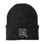 Fish Tick Tack Toe Embroidered Beanie