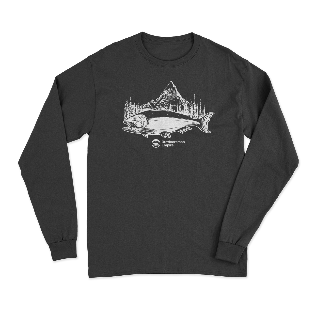 Fishing Mountain' Long Sleeve T-Shirt