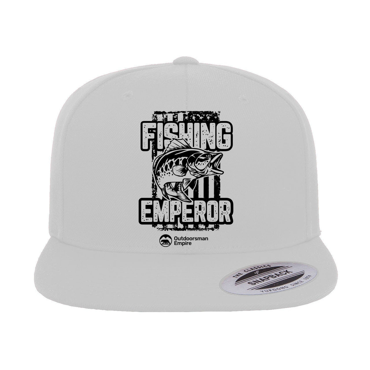Fishing Emperor v4 Embroidered Flat Bill Cap