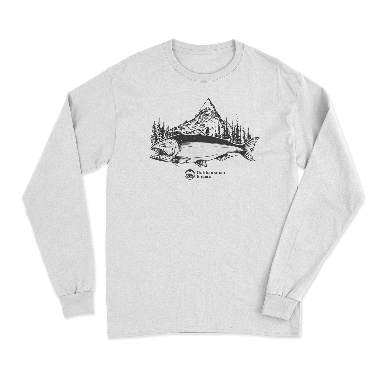 Fishing Mountain' Long Sleeve T-Shirt